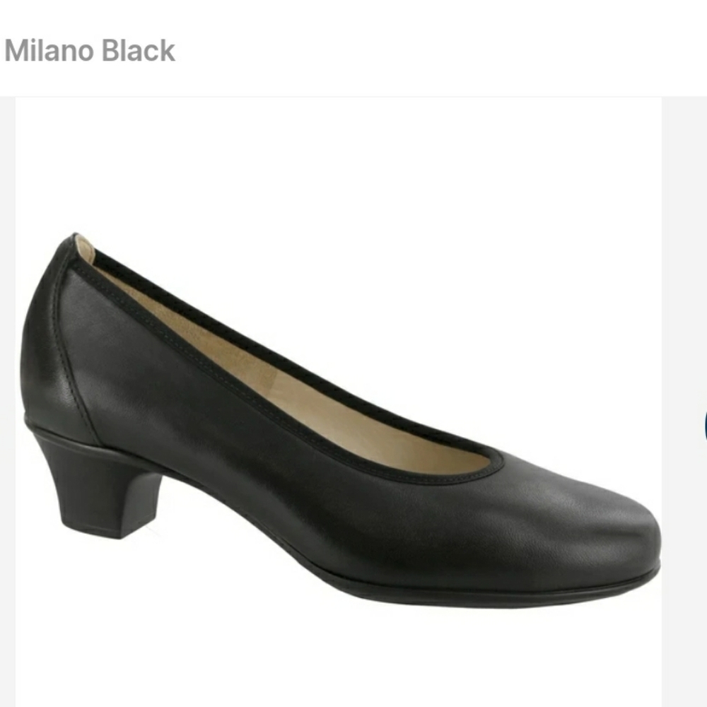 SAS Milano Black leather pump